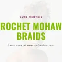 A blog graphic for an article about crochet hair created with kinky, curly, and wavy crochet braids for ladies that want to braid their own hair.