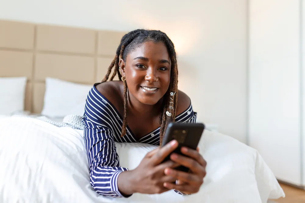 Instant Locs vs. Starter Locs: Which Locs Method Is Better? 1 A beautiful darks-skinned female with instant dreadlocks created with the crochet method on a type 4 hair texture using human hair extensions.