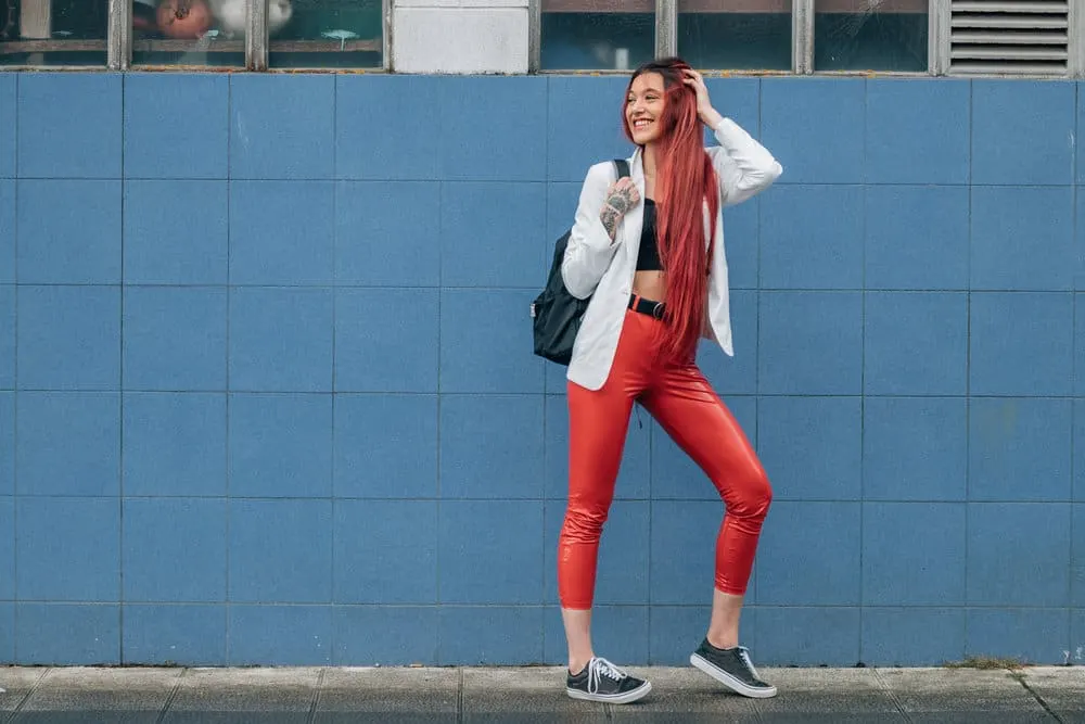 Aesthetic E-Girl Hair: Color Ideas, Hairstyles, and Haircuts 29 Her e-girl style is complete with cute accessories that perfectly complement her colorful makeup and hair.