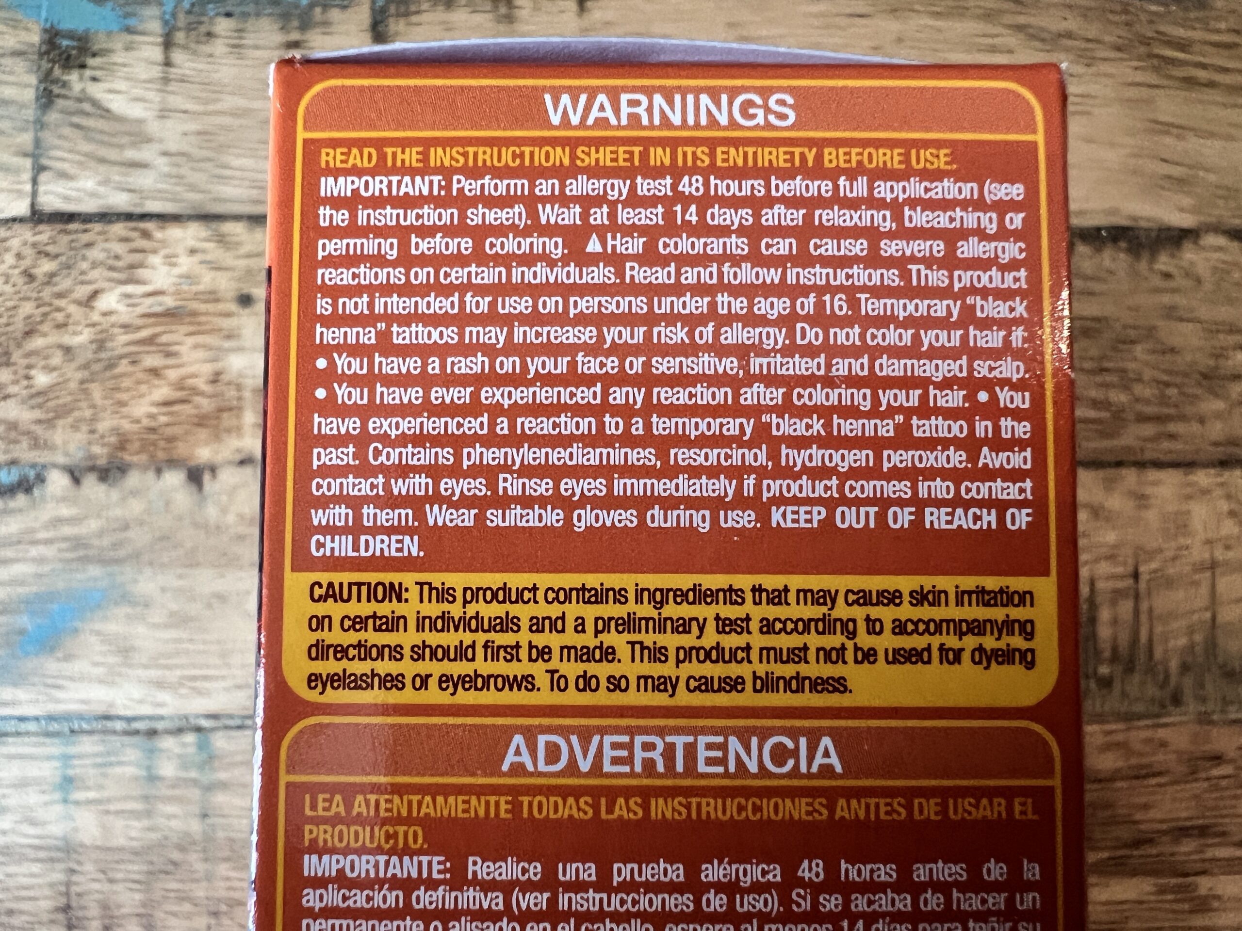 Be sure to read the instruction sheet that comes with the hair dye in its entirety before use. I have sensitive skin, and drawing from our experience, it's critical to perform an allergy test 48 hours before full application. You should also wait at least 14 days after relaxing, bleaching, or perming your color before using this hair color.