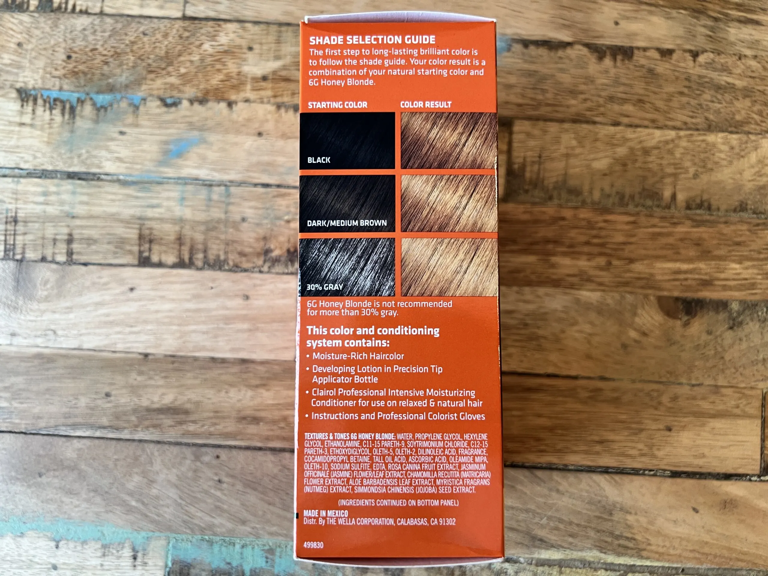 Best Hair Color for Dreadlocks: Top Colors and Dyes Reviewed 17 As you can see, the product's box includes a shade selection guide. The first step to long-lasting brilliant hair color is to follow the shade guide. Your color result is a combination of your natural starting color and 6G Honey Blonde.
