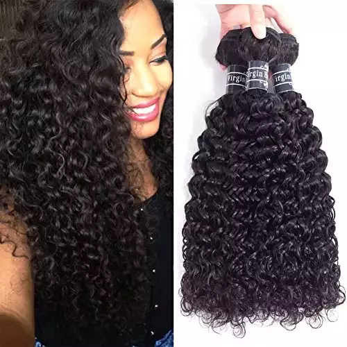 Amella Hair 100% Unprocessed Virgin Brazilian Curly Hair Weave 3 Bundles