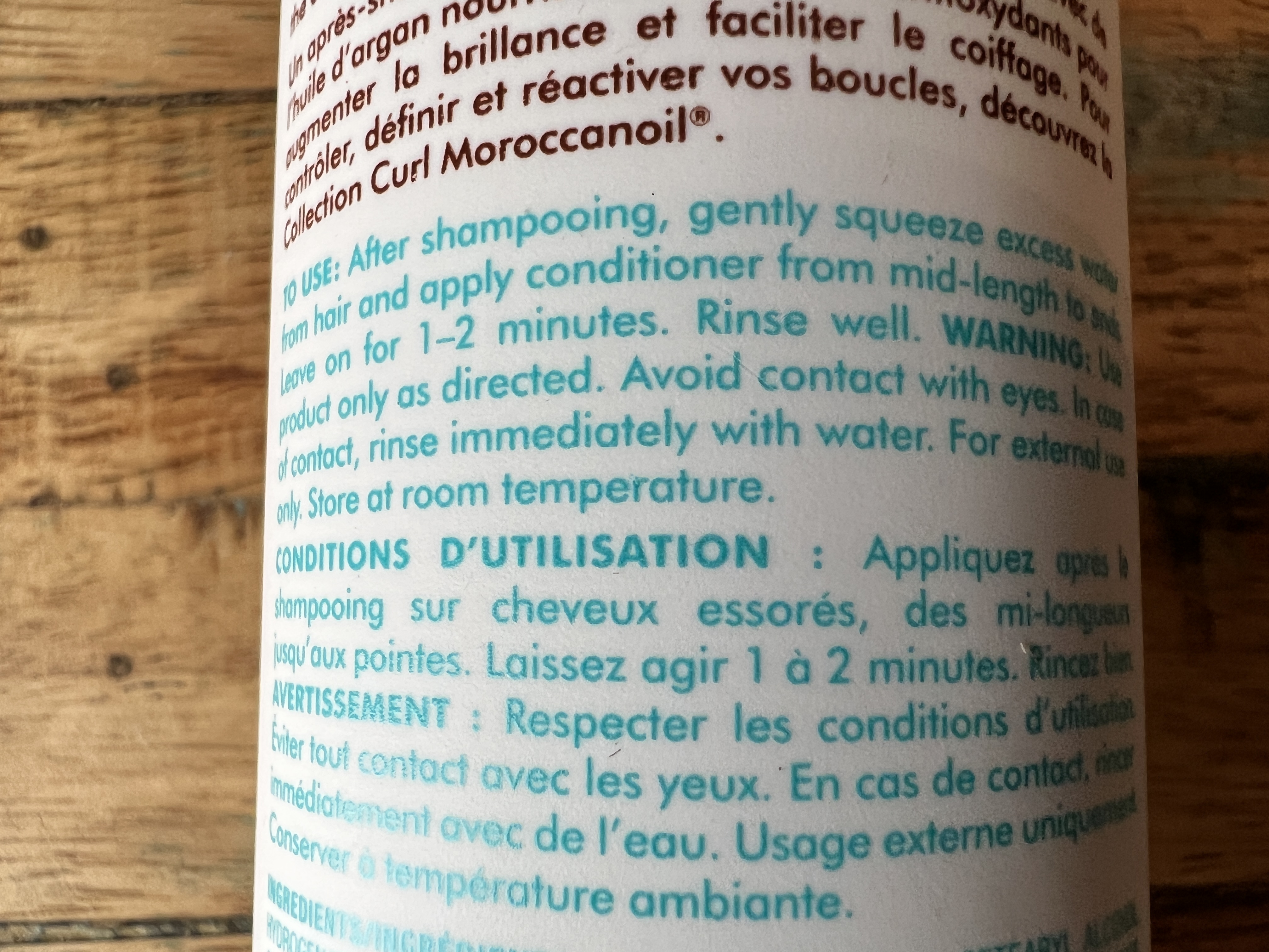 To Use: After shampooing, gently squeeze excess water from hair and apply conditioner from mid-length to ends. Leave it on for 1-2 minutes. Rinse well. 