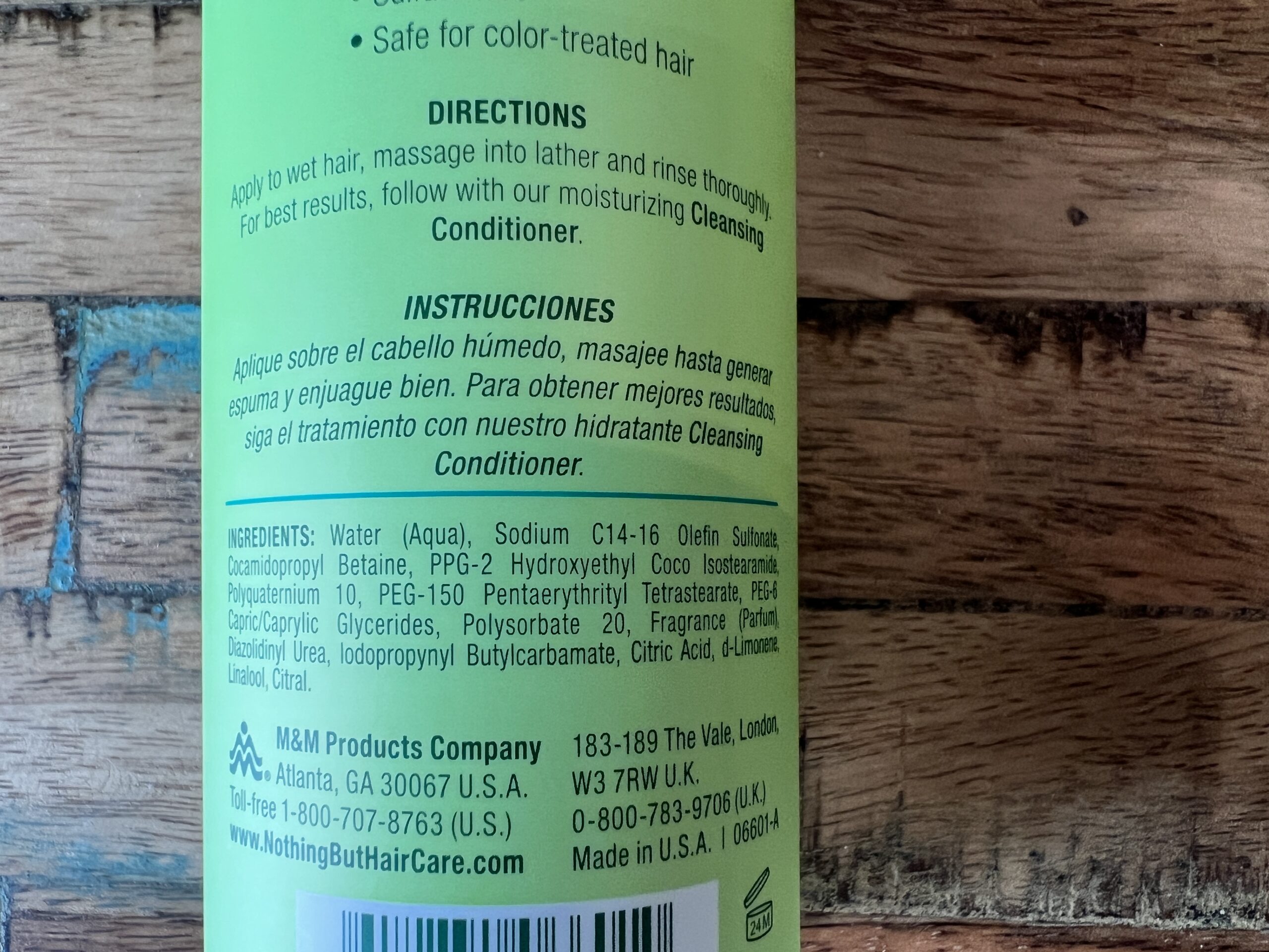 Directions: Apply the product to wet hair, then massage it into a lather and rinse the product thoroughly.