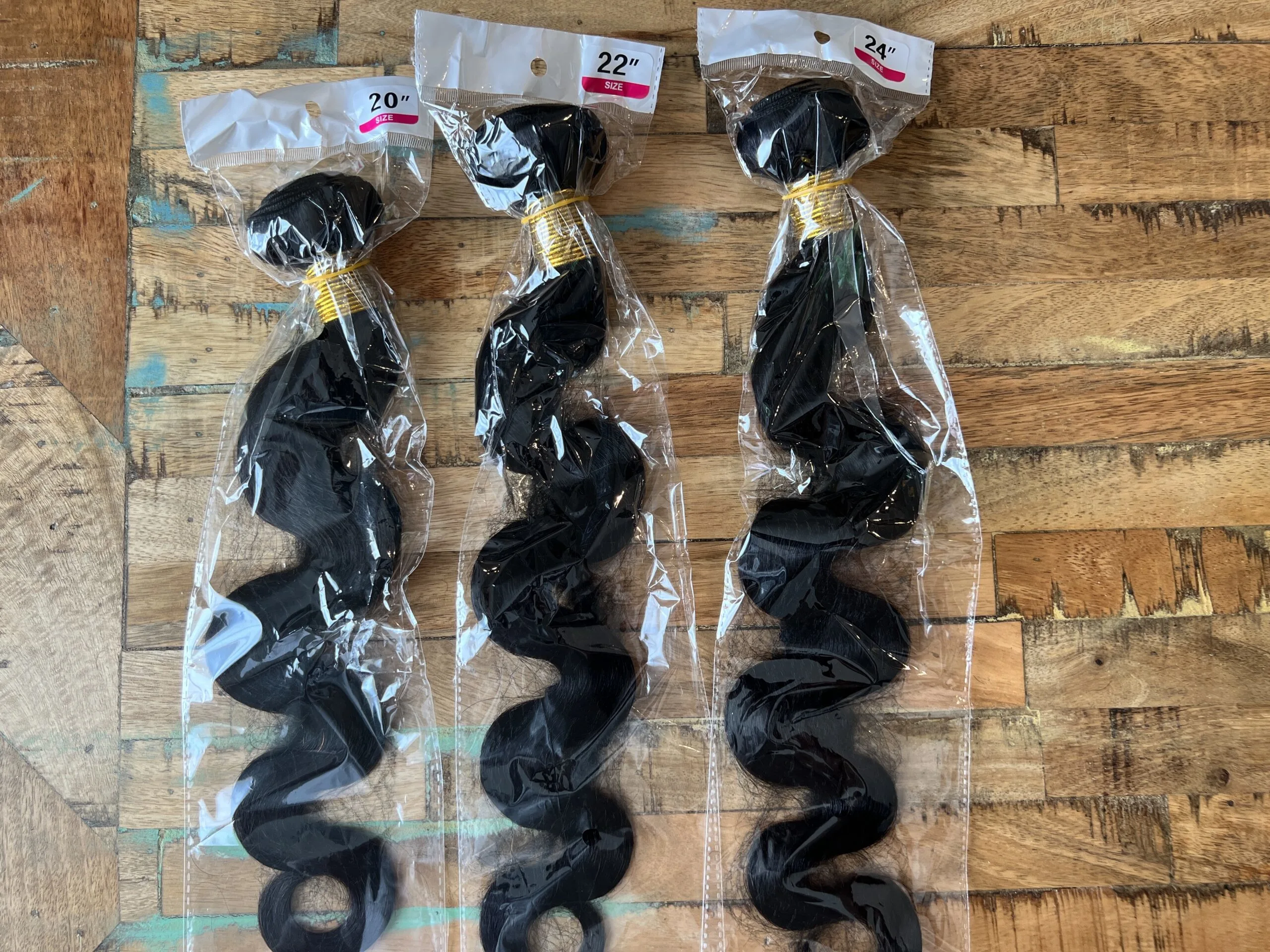 The Best Curly Hair Extensions for Stunning Curls and Volume 15 VADES Body Wave Bundles arrived in three different lengths: 20 inches, 22 inches, and 24 inches. As you can see, each length is packaged separately and clearly labeled.