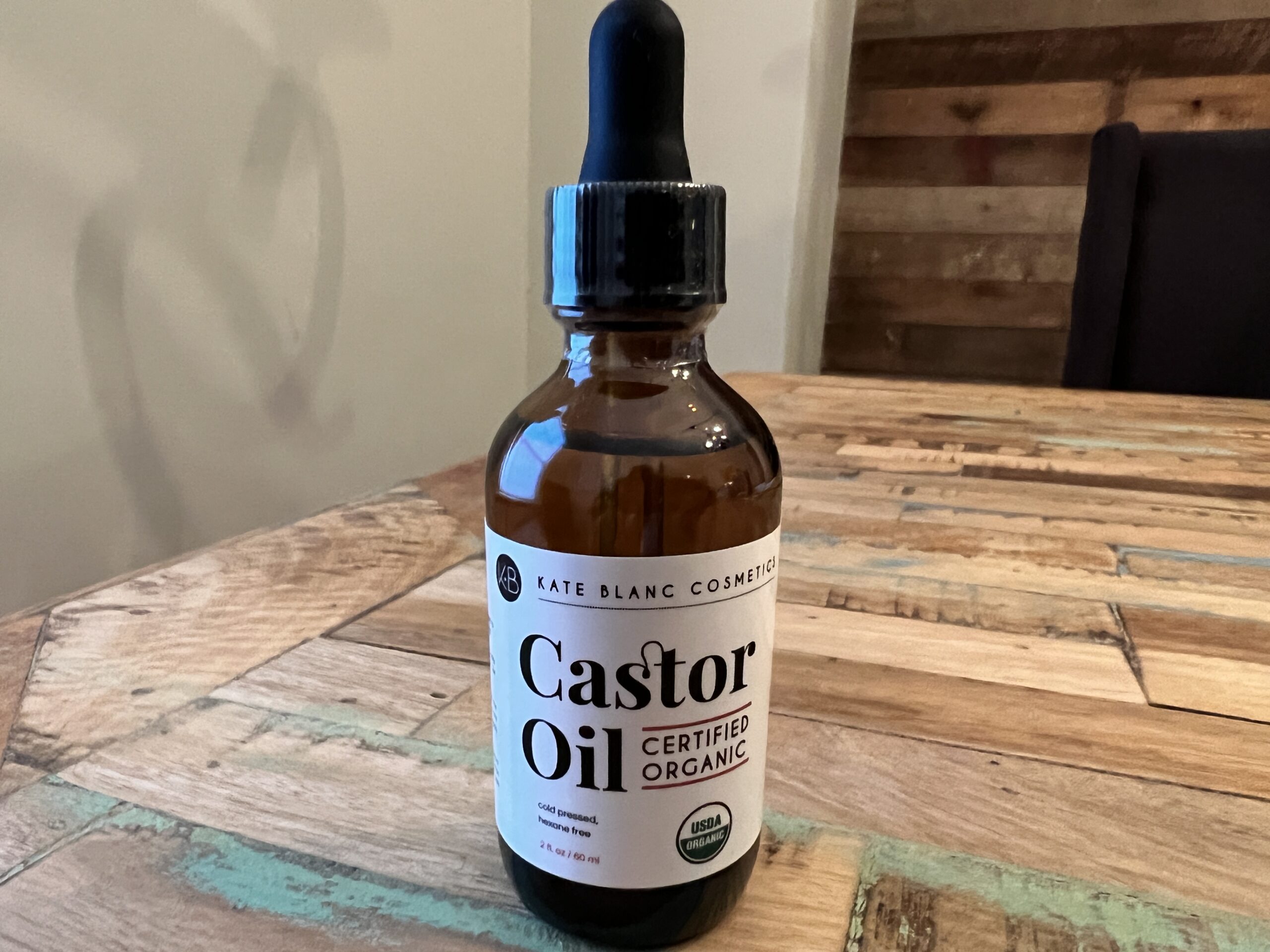 USDA organic, cold-pressed, and hexone free Castor Oil from Kate Blanc Cosmetics