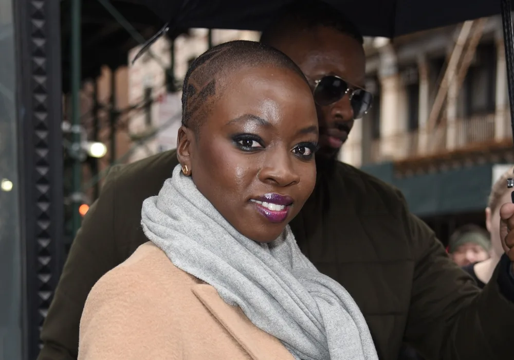 Hair Length Chart: The Roadmap to Your Desired Hair Length 5 Danai Gurira, a famous actress from the movie Black Panther, wearing a buzz cut style.