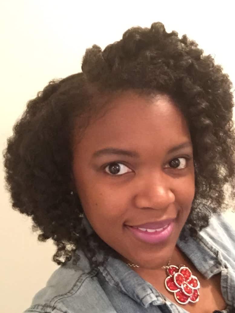 Kira Byrd, co-founder of Curl Centric, wearing a twist-out